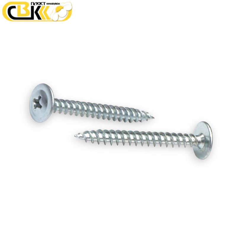 Саморез с пр/ш 4,2х25 п/сф, острый,цинк  (уп. 1000шт/500шт//1кг/10кг/20кг)